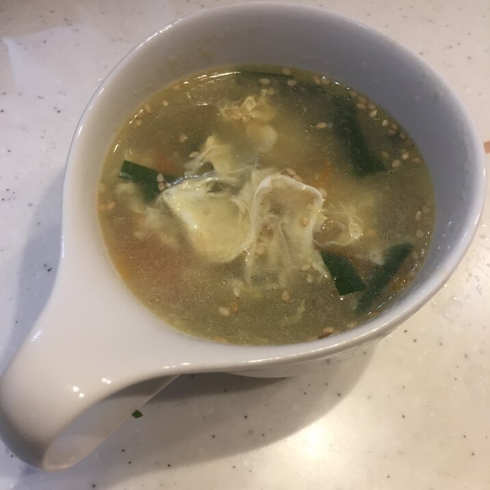 簡単ニラ玉中華スープ